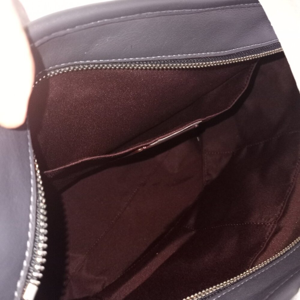 COACH Navy Blue Tote with Logo Front - Picture 6 of 11